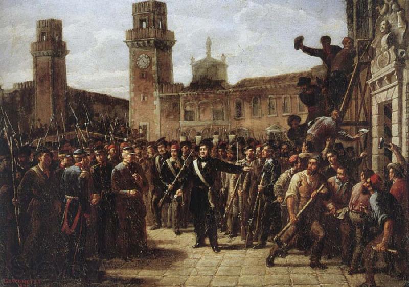 Vincenzo Giacomelli Daniele Manin and the Insurgents Capture the Arsenal